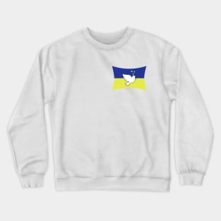 Peace dove with ukrainian flag Crewneck Sweatshirt